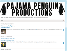 Tablet Screenshot of pajamapenguinproductions.com